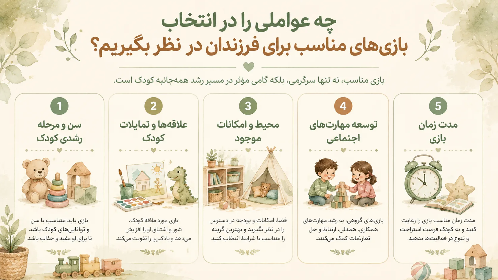 بازی های خلاقانه کودکان