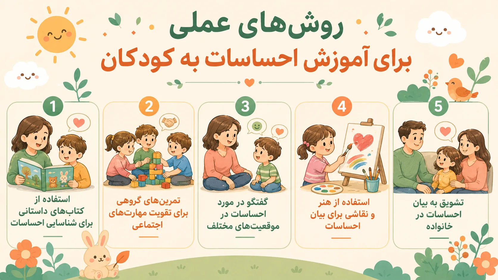 چگونه به کودک احساساتش را بشناسانیم؟