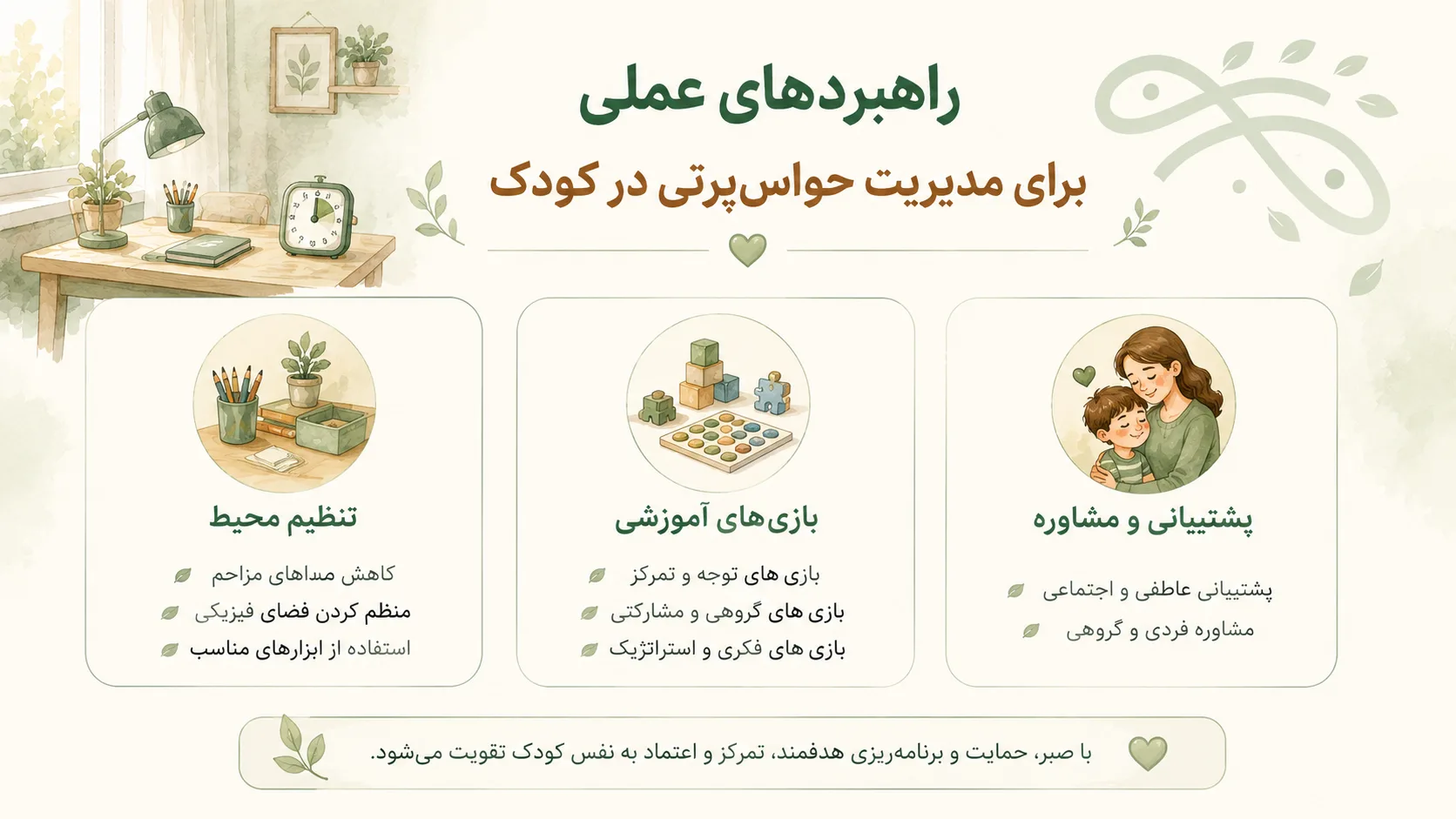 مدیریت کودک حواس پرت