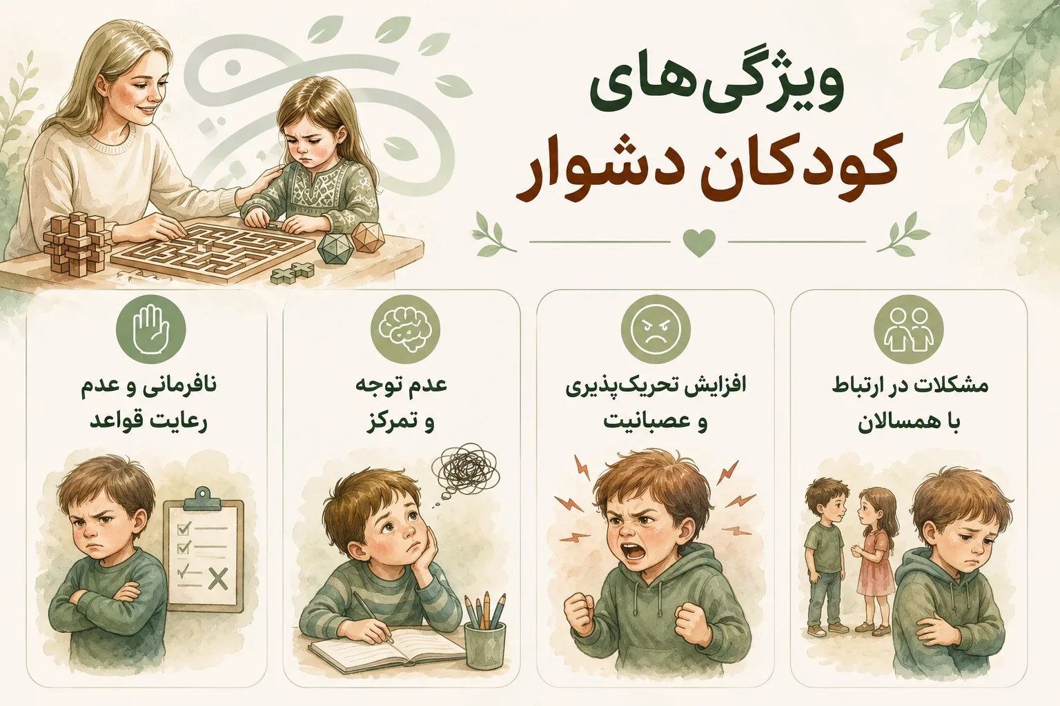 راهنمای جامع پذیرش شرایط سخت کودک برای والدین