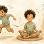 آرام نشستن کودک بی قرار