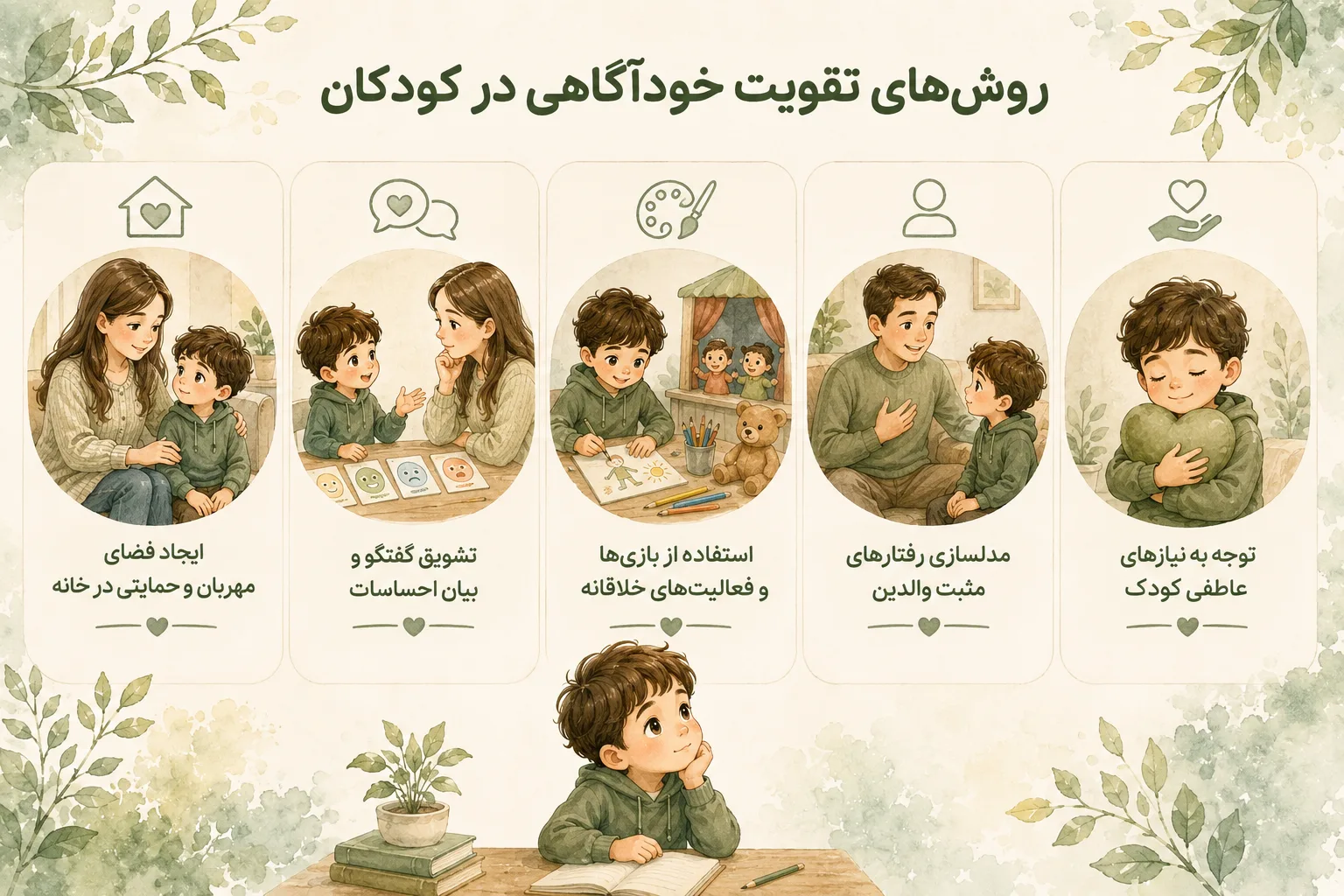 روش های تقویت خودآگاهی در کودکان