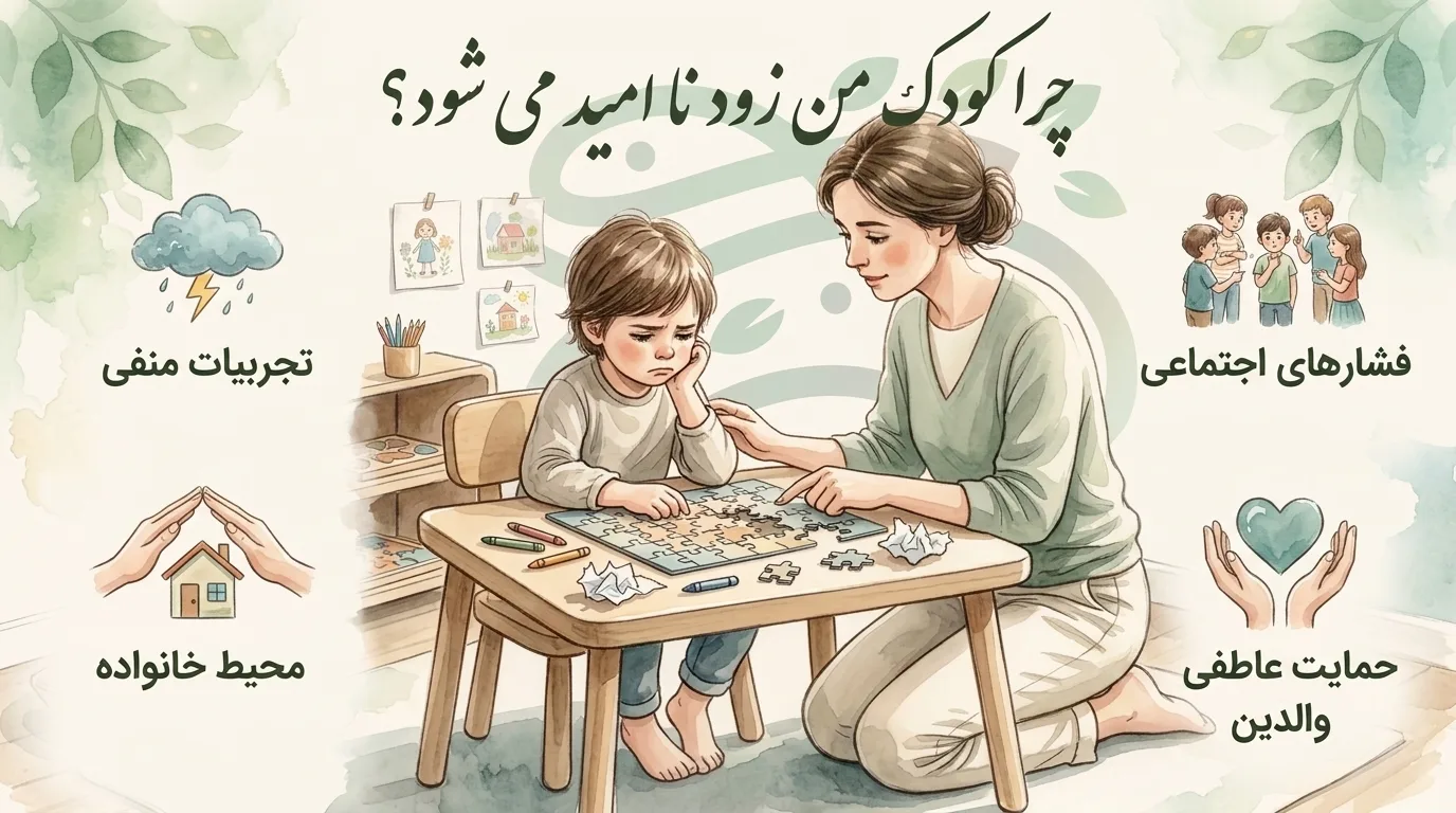 چرا کودک من زود نا امید می شود